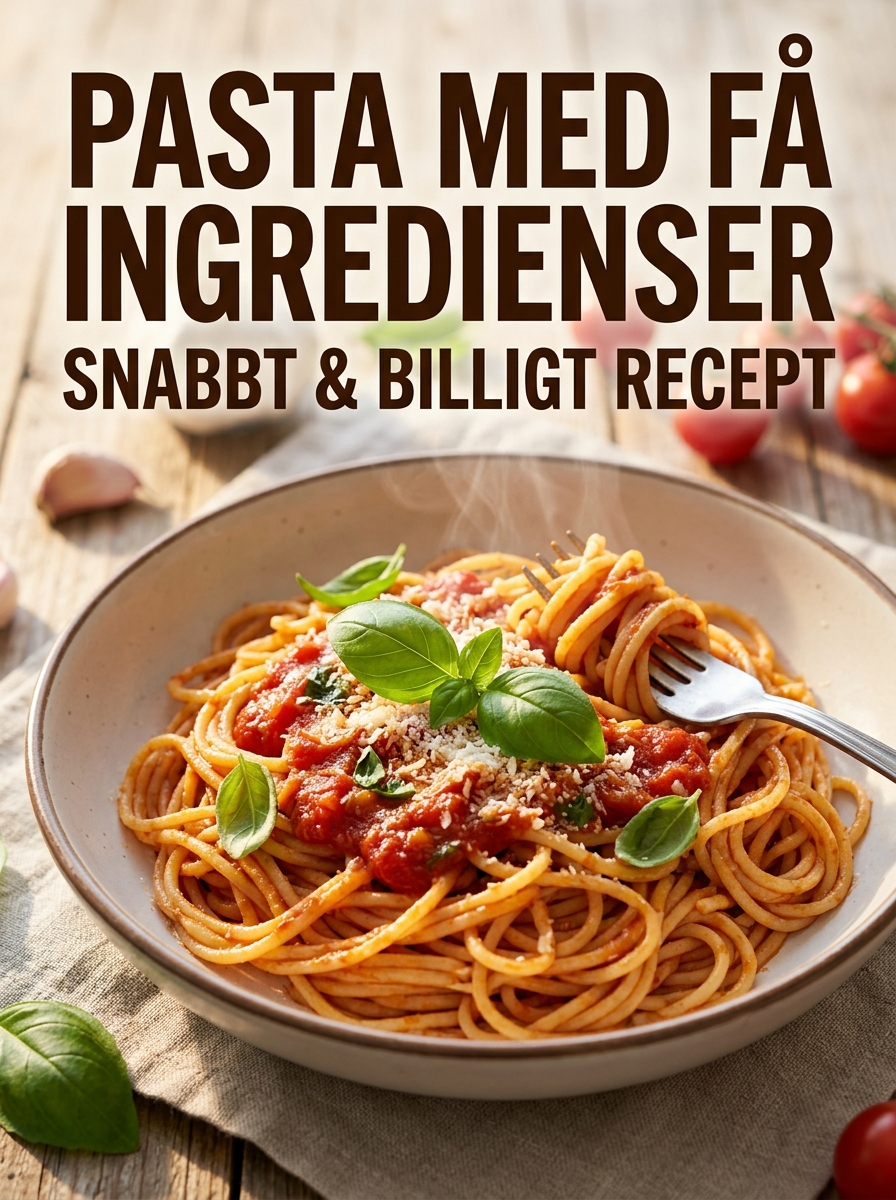 Pasta med få ingredienser